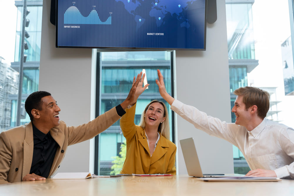 Celebrating a successful real estate project launch